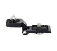 NICEYRIG Mini adattatore pieghevole a 180° con perni di posizionamento Ar-ri per monitor/batteria/trasmissione wireless con viti di posizionamento Ar-ri da 3/8-16 (capacità di carico: 0,5 kg)