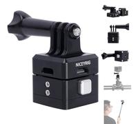 NICEYRIG Supporto adattatore a sgancio rapido per go-pro Hero 11/10/9/8/7, DJI OSMO Action Camera 3/4, piastra di base per asta di estensione, treppiede, supporto bici, cursore Dolly, stabilizzatore -