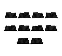 Nicfaky 10 pezzi schiuma acustica insonorizzante schiuma fonoassorbente per studio home theater, cuneo in schiuma