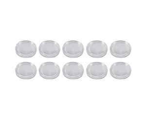 Nicfaky 10 pz tondo trasparente in plastica scatola d'angolo 33 mm