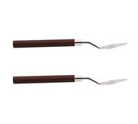 Nicfaky 2 X metallo Blade pallet arte pittura spatola spatola strumento di miscelazione 1.6