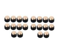 Nicfaky 20 manopole per amplificatore AMP per chitarra -on nero+tappo dorato per amplificatore