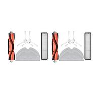 Nicfaky 2X Accessori Kit per D9 Robot Vacuum Parts Main Side Brush Hepa Filtro Mop Panno