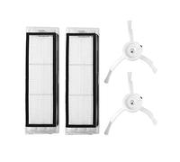 Nicfaky 4 pezzi adatti per robot aspirapolvere ricambi kit con cornice filtri HEPA e spazzole laterali