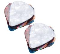 Nicfaky 40 plettri colorati in celluloide sottile, 0,46 mm/0,71 mm, colore casuale