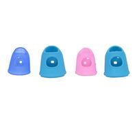 Nicfaky 4pcs Silicone Chitarra Pollice Finger Picks Protettiva Plectrum Colori Casuale