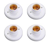 Nicfaky 4X E27 Base rotonda in plastica a vite lampadina portalampada Socket Holder