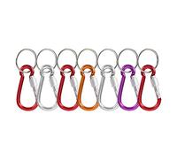 Nicfaky 7 Pcs 5# Vite Mini Moschettone in Alluminio Multicolore w
