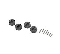 Nicfaky Aggiornamenti 'adattatore esagonale mozzo ruota combinatore lega di alluminio 12mm per i pezzi di ricambio 'automobile di 144001 1/14 di RC, grigio