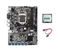 Nicfaky B75 ETH Mining Scheda Madre 12 PCIE a Adattatore USB+G1630 CPU+ SATA LGA1155 DDR3 MSATA B75 USB BTC Minatore Scheda Madre