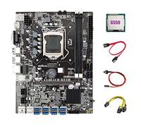 Nicfaky B75 ETH Mining Scheda Madre 8XPCIE a USB+G550 CPU+6Pin a 8Pin +SATA Interruttore LGA1155 B75 Mainboard