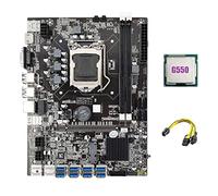 Nicfaky B75 ETH Mining Scheda Madre 8XPCIE Adattatore USB+G550 CPU+6Pin a 8Pin LGA1155 MSATA B75 USB Minatore Scheda Madre