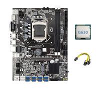 Nicfaky B75 ETH Mining Scheda Madre 8XPCIE Adattatore USB+G630 CPU+6Pin a 8Pin LGA1155 MSATA B75 USB Minatore Scheda Madre