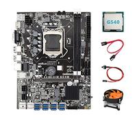 Nicfaky B75 ETH Mining Scheda Madre+G540 CPU+Fan+SATA +Interruttore LGA1155 8XPCIE Adattatore USB MSATA DDR3 B75 Scheda Madre