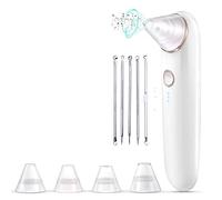Nicfaky Blackhead Remover Pore Vacuum Acne Remover Whitehead Tool-3 Aspirazione 5 Sonde USB Ricaricabile Comedone