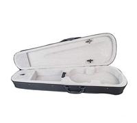 Nicfaky Custodia per violino 1/2 dimensioni professionale forma triangolare violino custodia -argento all'interno violino parti