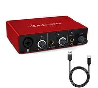 Nicfaky Interfaccia Audio XRL Interfaccia Audio 48 V Phantom Supporto Strumento Chitarra Elettrica Computer Smartphone