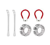 Nicfaky Kit di 6 chiavi a leva per pneumatici per bicicletta con tiraraggi per bicicletta