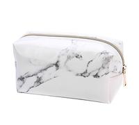Nicfaky Marmo Pu cancelleria Astuccio Astuccio Trucco Borsa con Cerniera per Ragazze Adolescenti, e