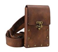 Nicfaky Medio Età Adulto Maschile In Pelle Vintage Sacchetto di Abbigliamento Borsa,
