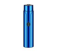 Nicfaky Mini portatile elettrico, impermeabile, ricaricabile tramite USB, per fidanzato, marito, papà, blu