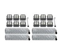 Nicfaky Set di 2 spazzole per rullo e filtro per vuoto per IFLOOR, IFLOOR3, pavimenti in legno duro S3, parti di vuoto a secco bagnato