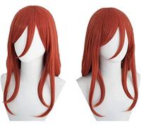 NICHANGHUA 80 cm/31.50 Pollici Lungo Rettilineo Vino Rosso Anime Cosplay Parrucca Nakano Parrucche for Feste da Donna con Cappuccio Gratuito (Nakano)