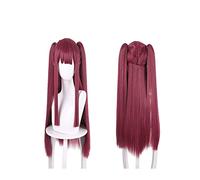 NICHANGHUA Anime Gradient Cosplay Perücke Gelb Lange Gerade Haare Nette Halloween Karneval Party (Gelb) (colore: 518G)