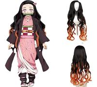 NICHANGHUA Capelli Il Cosplay Giocattolo Parrucca Arancione Miscelato con la Festa di Halloween Sintetica Completa Uso Quotidiano (Parrucca + Parrucca Net)