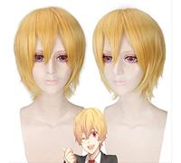 NICHANGHUA Iwatobi Swim Club di Nuoto hazuki Nagisa Oro Cosplay Parrucca Corta Parrucche dritte Botti for Capelli Sintetici da Festa+capriccio