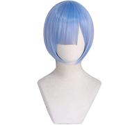 NICHANGHUA RI: Vita in Un Mondo Diverso da Zero Cosplay RAM/REM Parrucca for Le Donne Anime Cosplay Parrucca Una Dimensione REM (Colore : REM)