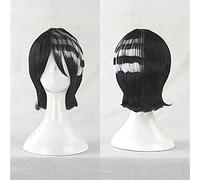 NICHANGHUA Soul Eater Death The Kid Cosplay Parrucca Corta e Nero Resistente al Calore Sintetico for Capelli Sintetici Wigs + Wig cap (Colore : White)