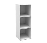 Niche Cubo - Scaffale portaoggetti impilabile in legno, 3 pezzi, colore: bianco neve