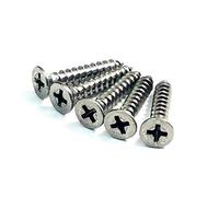 Nichel satinato legno viti per cerniere # 22,9 x 2,5 cm pollici - 24 pezzi