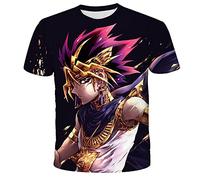 NICHIYO Sailor Moon - Maglietta unisex con stampa 3D, scollo rotondo, per lo sport, il tempo libero, a maniche corte, per il fitness, per bambini, 1, M