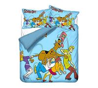 Nichiyo Scooby-Doo - Set di biancheria da letto con copripiumino e federa, in microfibra, stampa digitale 3D (13, Doubie 200 x 200 cm)