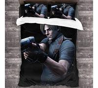 NICHIYOBI Resident Evil Set di biancheria da letto - copripiumino e federa, in microfibra, stampa digitale 3D (7,Single 135 x 200 cm + 80 x 80 cm)