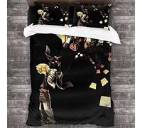 NICHIYOBI - Set copripiumino e federa a tema Kingdom Hearts con Sora, Riku e Kairi, in microfibra, con stampa digitale 3D, 3 pezzi (modello 2, per letto matrimoniale da 200 x 200 cm)