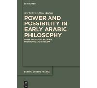 Nicholas Allan A Power and Possibility in Early Arabic Philos (Copertina rigida)