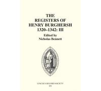 Nicholas Bennet The Registers of Bishop Henry Burghersh 1320- (Copertina rigida)