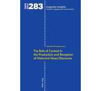 Nicholas Brownl The Role of Context in the Production and Rec (Copertina rigida)
