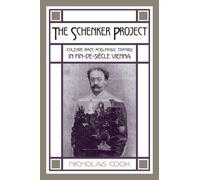 Nicholas Cook The Schenker Project (Copertina rigida)