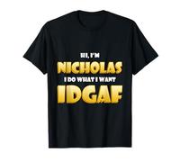 Nicholas Costume IDGAF Funny Meme Halloween Costume for Nick Maglietta
