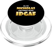 Nicholas Costume IDGAF Funny Meme Halloween Costume For Nick PopSockets PopGrip per MagSafe