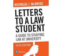 Nicholas J McBride Letters to a Law Student (Tascabile)