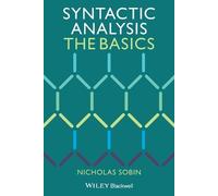 Nicholas Sobin Syntactic Analysis (Tascabile)