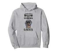 Nichts Steht zwischen Frauchen und Dackel Felpa con Cappuccio