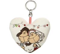 Nici 33775 Peluche Jolly Mäh Hochzeitsmotiv 10 CM Portachiavi Con Musica