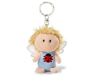 Nici 34552 - Portachiavi Angelo Custode con Coccinella, 7 Cm, Colore: Blu