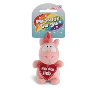 NICI 42731 - Ciondolo a Forma di Unicorno Merry Heart HAB Dich Lieb, 8 cm, Colore: Rosa